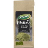 Dennree Matcha Pulbere Ceai Verde Bio Ecologic 30g Superaliment Macinat pe Piatra