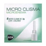 Microclisma Sterila Copii, 6 bucati, Sana Est, Glicerina, Musetel, Nalba, Constipatie, Evacuare