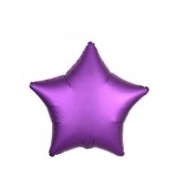 Balon Folie Satin Stea Mov - 45 cm