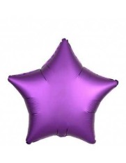 Balon Folie Satin Stea Mov - 45 cm foto