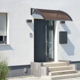 Copertina Vordach 100x60cm negru/maro [en.casa] HausGarden Leisure, [en.casa]