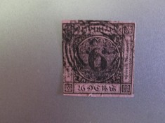 TIMBRE GERMANIA BADEN 1851-52 MH=350