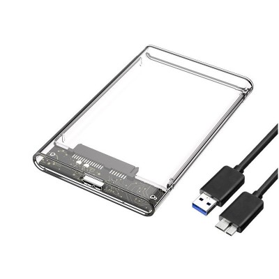 Carcasa / rack extern pt HDD / SSD laptop 2.5inch SATA la USB 3.0 transparent foto