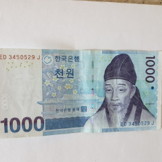 Coreea de Sud 1000 Won 2007 Noua