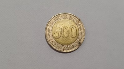Ecuador -500 Sucre 1997-Cea de-a 70-a aniversare a Băncii Centrale foto