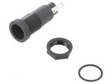Clemă siguranțe cilindrice 10A 250V neagră