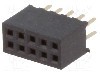 Conector 10 pini, seria {{Serie conector}}, pas pini 1.27mm, CONNFLY - DS1065-03-2*5S8BV