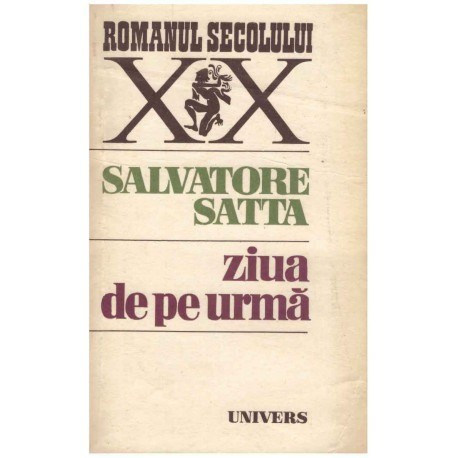 Salvatore Satta - Ziua de pe urma - 123979