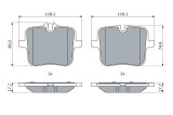 BOSCH 0 986 424 923 set placute frana,frana disc