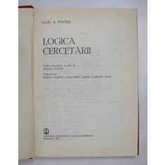 LOGICA CERCETARII de KARL R. POPPER , 1981