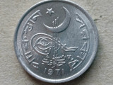 PAKISTAN-1 PAISA 1971, Asia, Aluminiu