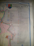 Harta TURISTICA-1985,RSR-Jud.BRAILA-INSULA MICA-LACU SARAT-Inst.de Org.Terit