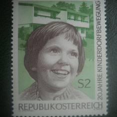 HOPCT TIMBRE MNH 919 SATELE COPIILOR 1969 - 1 VAL AUSTRIA