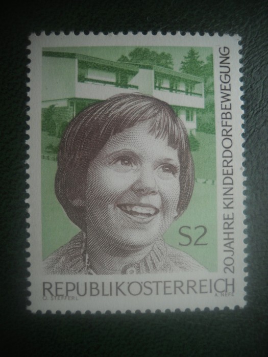 HOPCT TIMBRE MNH 919 SATELE COPIILOR 1969 - 1 VAL AUSTRIA