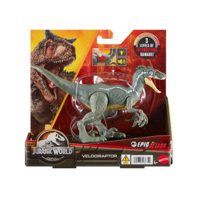 JURASSIC WORLD EPIC ATTACK DINOZAUR VELOCIRAPTOR foto