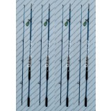 SET 4 Lansete WB fibra plina 2,70m pentru pescuit la dunare 60-180gr Albastre