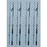 SET 4 Lansete WB fibra plina 2,70m pentru pescuit la dunare 60-180gr Albastre