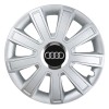Set 4 Capace Roti, potrivite jantelor de R15, pentru Audi, model flash cromat, Autohelix MSA