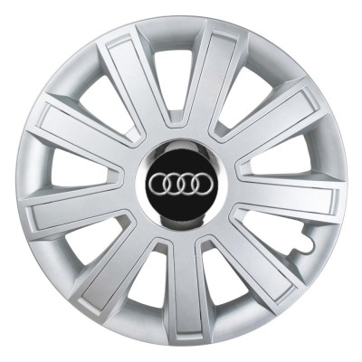 Set 4 Capace Roti, potrivite jantelor de R15, pentru Audi, model flash cromat foto