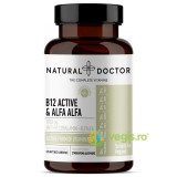 B12 Active &amp; Alfa Alfa Complex pentru Functionarea Normala a Sistemului Nervos 120cps