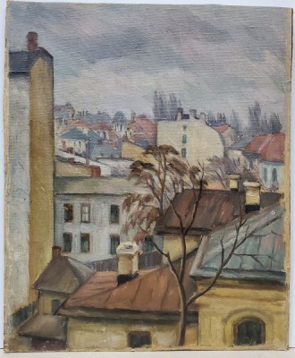 Peisaj citadin din Bucuresti - Lucrare nesemnata foto