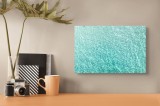 Tablou Canvas, "Strălucirea apelor tropicale cristaline", Cristal, Claritate, Turcoaz, Strălucire, Ocean, Lumină, Valuri, Seninătate, 39 x 26 cm, CMCL