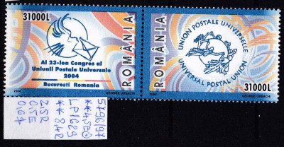 2004 Al 23 lea Congres al UPU LP1629 MNH Pret 1,9+1 lei foto