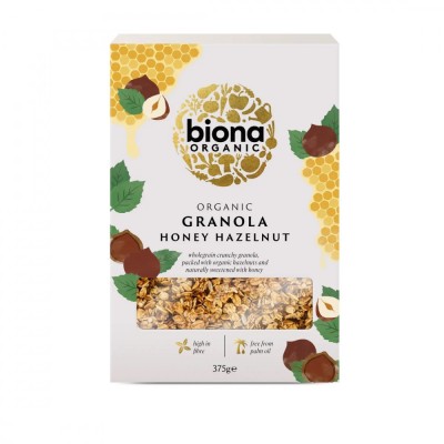 Granola cu miere si alune de padure bio 375g Biona foto