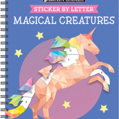Brain Games - Sticker by Letter: Magical Creatures (Sticker Puzzles - Kids Activity Book) [With Sticker(s)]