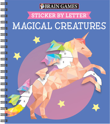 Brain Games - Sticker by Letter: Magical Creatures (Sticker Puzzles - Kids Activity Book) [With Sticker(s)] foto