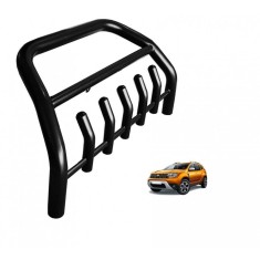 Bullbar negru cu suport de proiectoare compatibil Dacia Duster 2018-2024 &reg; ALM