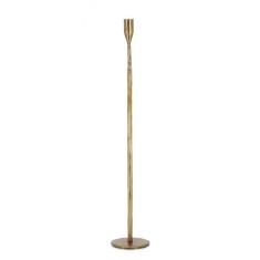 Sfesnic lumanare metal auriu Tehri 11x60 cm