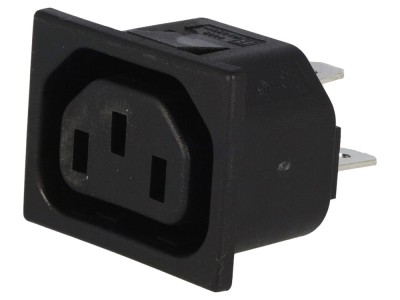 Conector Alimentare AC C13 10A 250VAC foto