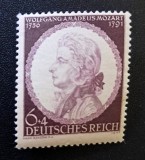 Germania (Deutsches Reich) 1941 - Commemorarea a 150 de Ani de la Moartea lui Wolfgang Amadeus Mozart 6+4 Pf. (Marcă Poștală Neștampilată) - Cod: -OD1