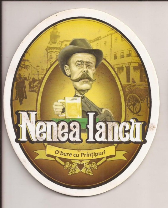 L2 - suport pentru bere din carton / coaster - Nenea Iancu