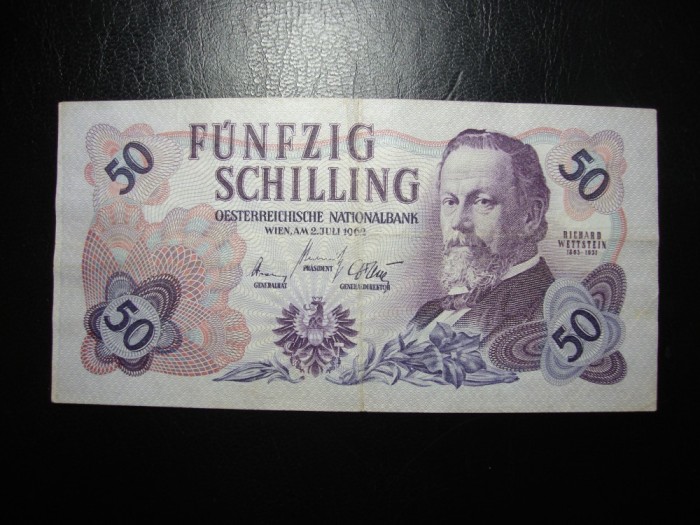 AUSTRIA 50 SHILLING 1962