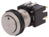 Comutator anti-vandalism verde 12A 250VAC IP64 DPST-NO