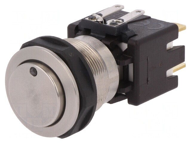 Comutator anti-vandalism verde 12A 250VAC IP64 DPST-NO