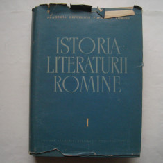 Istoria literaturii romane. vol. I. Folclorul. Literatura romana in perioada feu
