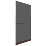 vidaXL Ecran pentru Insecte cu Hinge Manual Maro și negru 100 x 215 cm 42047048