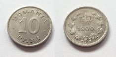 q098 MONEDA DE 10 BANI 1900 APROAPE NECIRCULATA aUNC foto