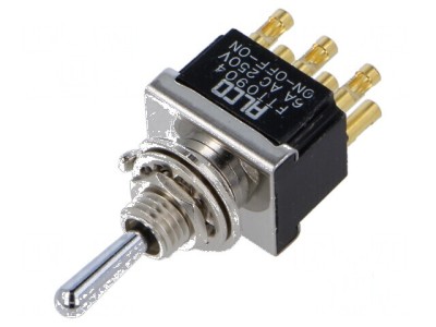 Comutator basculant Poz 3 DP3T ON-OFF-(ON) 6A/250VAC FT - Comutator basculant triplu 6A/250VAC foto