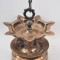 Lampa argintata de tip pendul orientala pentru ulei India,