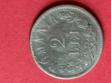 Moneda 2 lei 1873, Ag