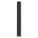 Lampă De Tavan Karbon Negru Din Aluminiu, 1 Bec Tub Minimalist De Interior