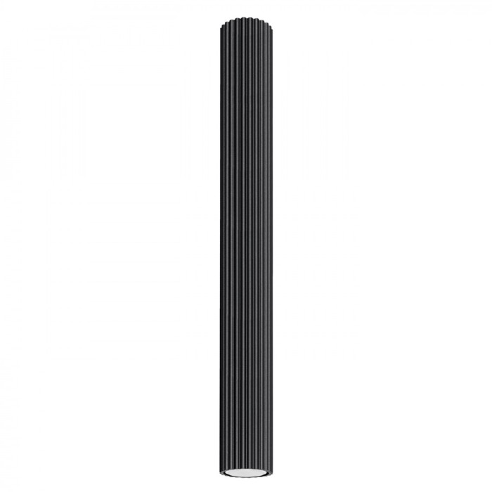 Lampă De Tavan Karbon Negru Din Aluminiu, 1 Bec Tub Minimalist De Interior