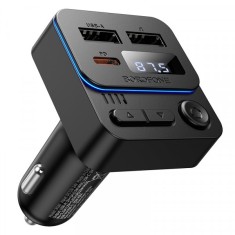 Modulator FM Bluetooth Borofone BC60 Hero, 2 x USB-A - 1 x USB-C