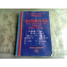 MATEMATICA MANUAL PENTRU CLASA A XII A, PROFIL M1, ELEMENTE DE ALGEBRA -MIRCEA GANGA