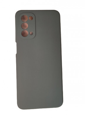Husa silicon protectie camera cu microfibra Oppo A74 5G Verde Smarald foto