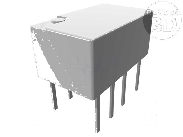 Releu electromagnetic DPDT 12VDC 2A 0,5A/125VAC